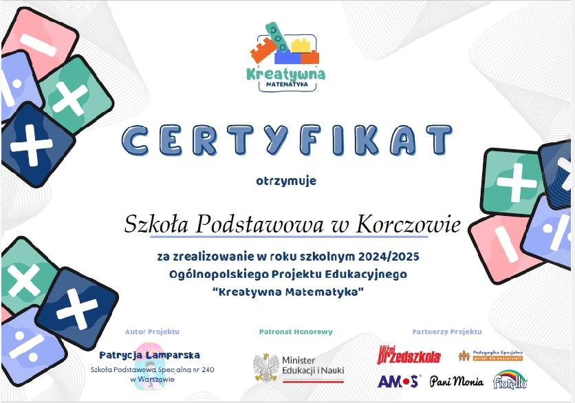 Nasze Przedszkolaki w Ogólnopolskich Projektach Edukacyjnych!