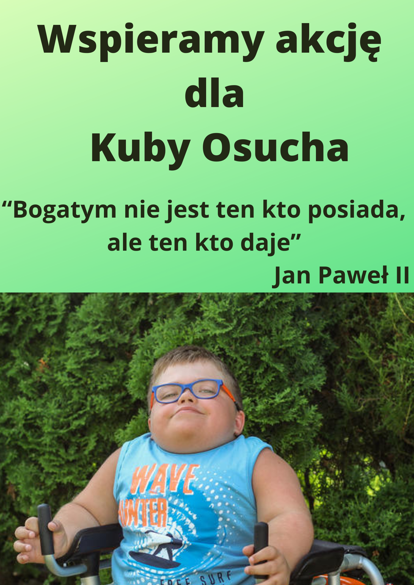 Nasze wsparcie dla Kuby Osucha