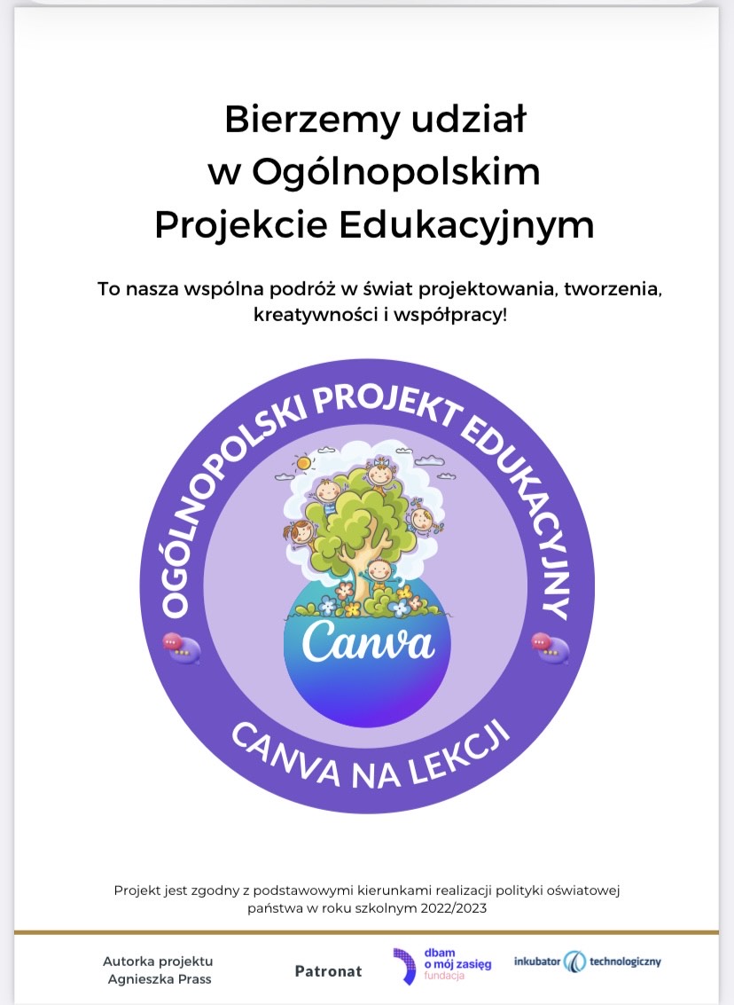 Międzynarodowy projekt edukacyjny “Canva na lekcji”