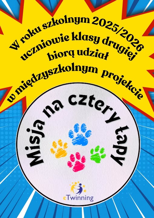 Misja na Cztery Łapy – projekt eTwinning klasy 2!