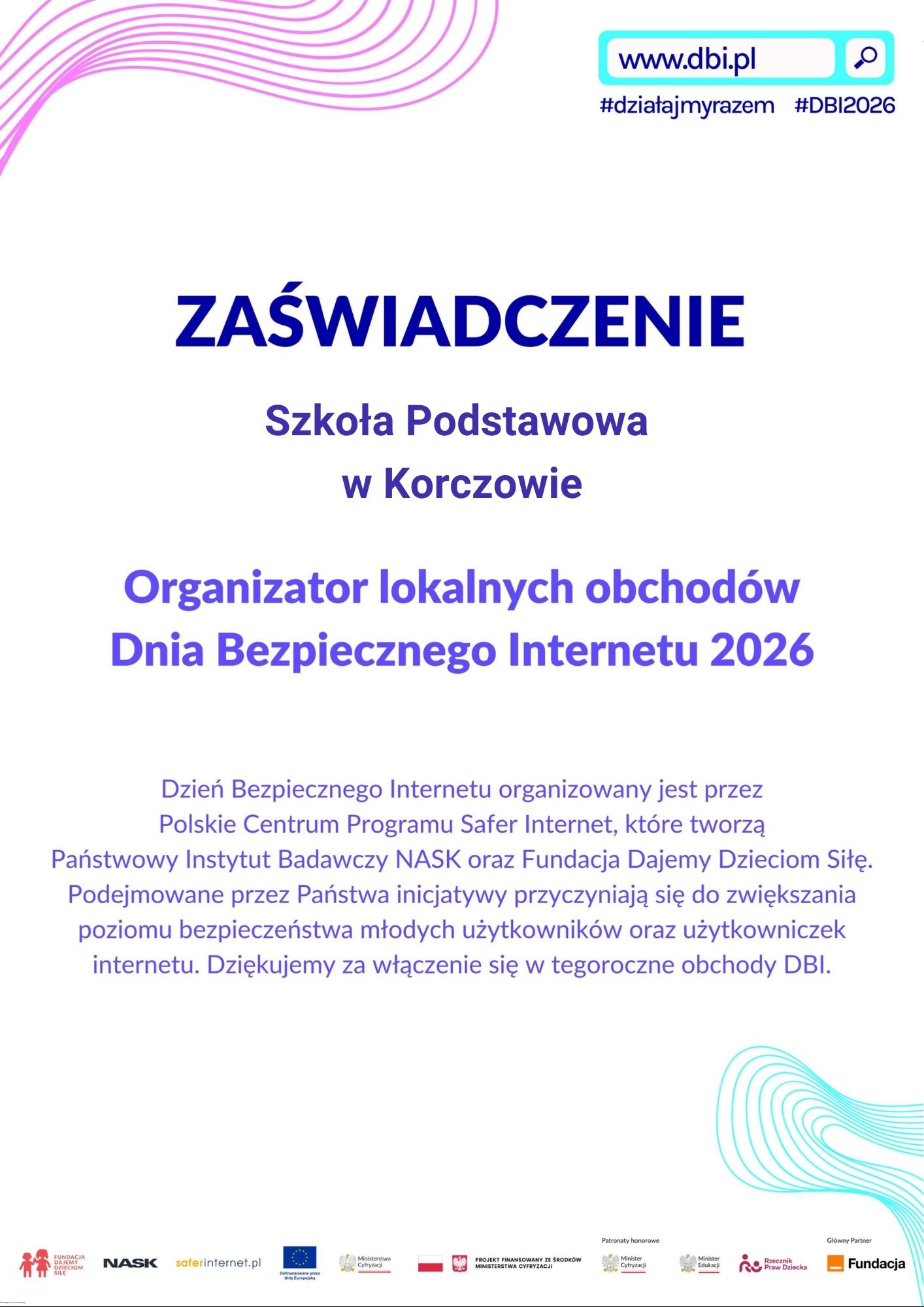 Działamy na rzecz bezpiecznego korzystania z Internetu