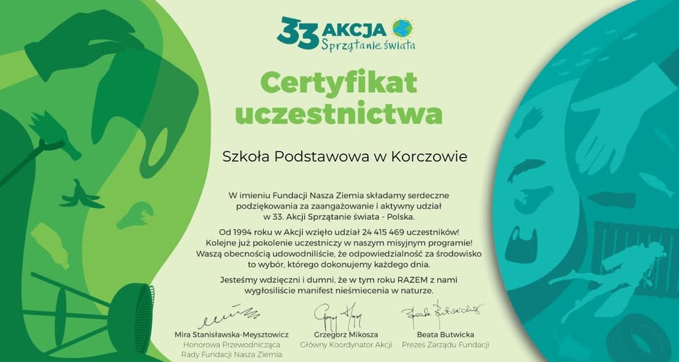 Razem dbamy o naszą planetę!
